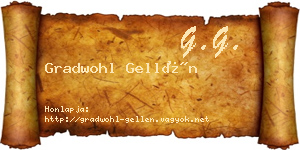 Gradwohl Gellén névjegykártya